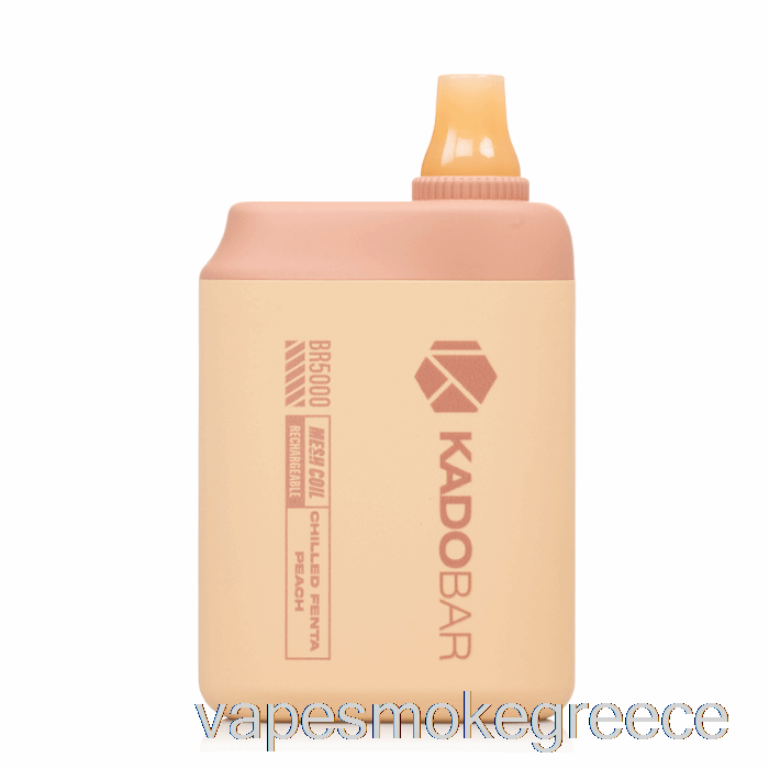 Vape Greece Kado Bar Br5000 μιας χρήσης παγωμένο ροδάκινο φέντα